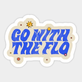 Nurse Practitioner - Go with the flo - vintage Sticker